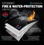 Fireproof Water-Resistant Bag - Document Protection (Black 15 x 11")
