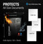 Fireproof Water-Resistant Bag - Document Protection (Black 15 x 11")