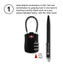 3 Digit Combination Bag Lock - TSA Approved