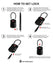 3 Digit Combination Bag Lock - TSA Approved