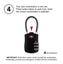 3 Digit Combination Bag Lock - TSA Approved