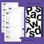 Passwords Log Book (white)