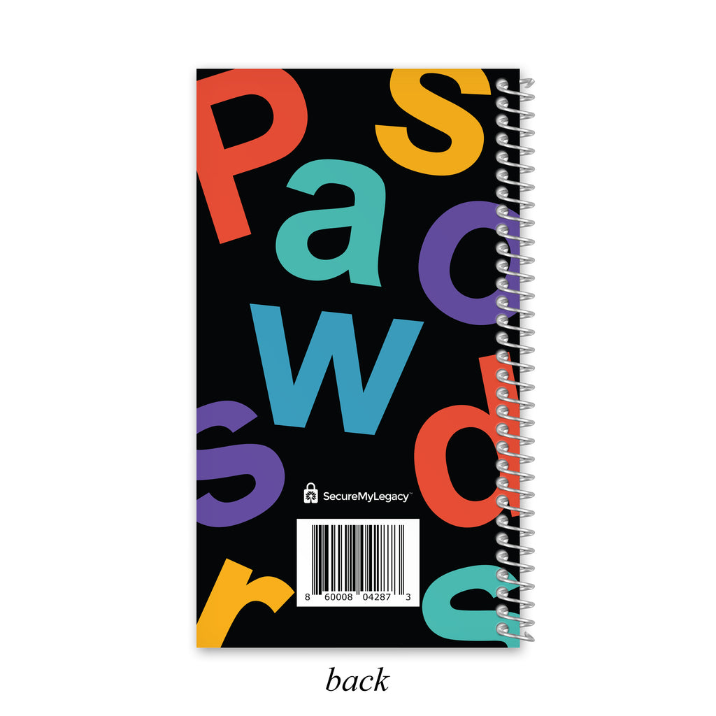 Passwords Log Book (colorful)