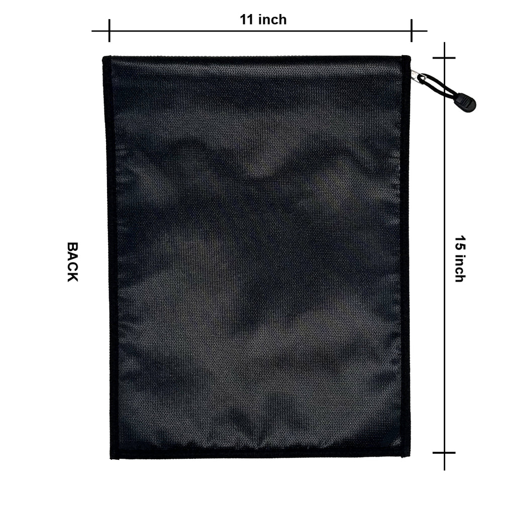 Fireproof Water-Resistant Bag - Safe Bag (Black 15 x 11")