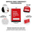 Personal Emergency Information Recorder (Red) w/ Emergency Information Wallet Card