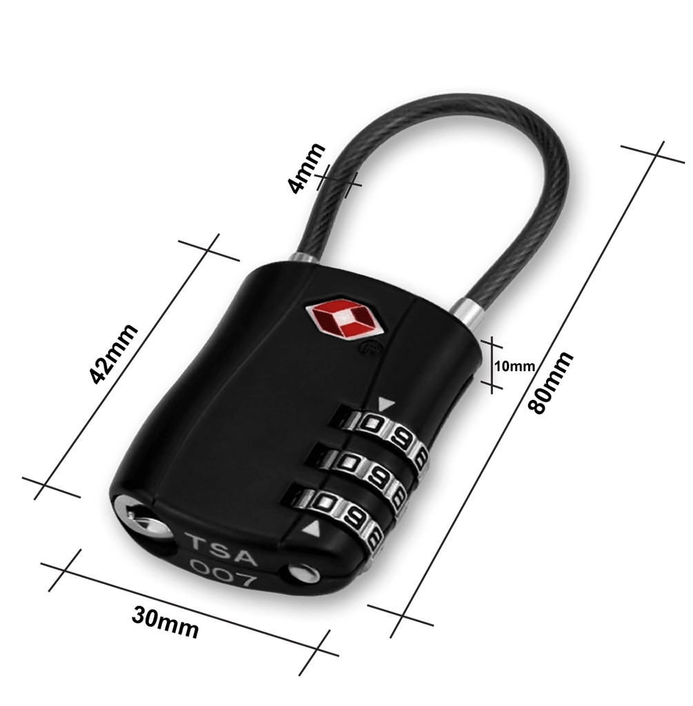 DOCOSS Metal 4 Digit Number Lock For Bag Luggage,Small Combination Loc