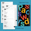 Passwords Log Book (colorful)