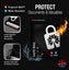 Fireproof Water-Resistant Bag - Safe Bag (Black 15 x 11")