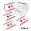 Emergency Information Wallet Cards (5-Pack) - Bi-Folding High Gloss Cardstock Exterior